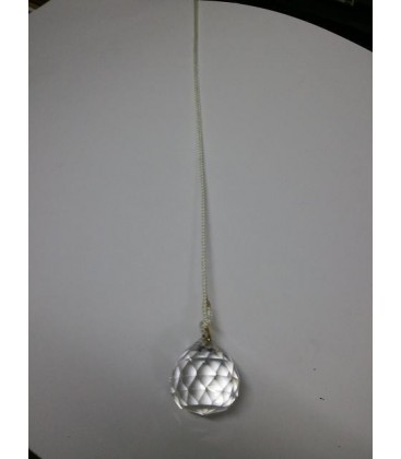 Péndulo bola cristal mediano con cordon, 30 mm diámetro al por mayor