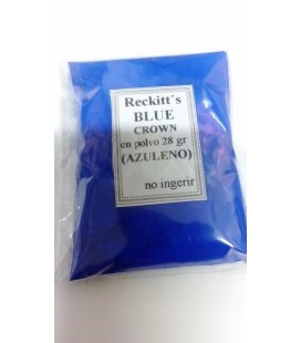 Reckitt´s Blue Crown ( azuleno, azulillo ) 25 gr, con instrucciones