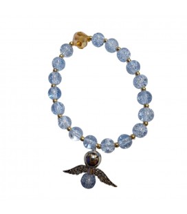 Pulsera cristal arcángel /ángel Miguel, elástica al por mayor