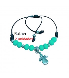 Pulsera arcángel /ángel Rafael, cordón ( 2 unidades ) al por mayor