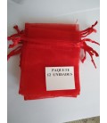 Bolsa Roja, amuletos, piedras y resguardos -12 unidades ( 9 x 7 cm ) al por mayor
