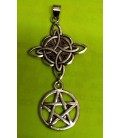 Nudo de la bruja, tetragramatón. colgante doble protección al por mayor